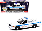 2008 Ford Crown Victoria Police Interceptor "CAPS" White with Blue Stripes "Chicago Police Department" "Hot Pursuit" Series 1/24 Diecast Model Car by Greenlight-0