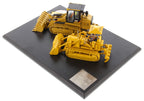 CAT Caterpillar 977D Traxcavator (Circa 1955-1960) and CAT Caterpillar 963K Track Loader (Current) with Operators "Evolution Series" 1/50 Diecast Models by Diecast Masters-2