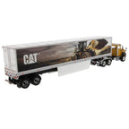 CAT Caterpillar CT660 Day Cab with Caterpillar Mural Dry Van Trailer "Transport Series" 1/50 Diecast Model by Diecast Masters-3