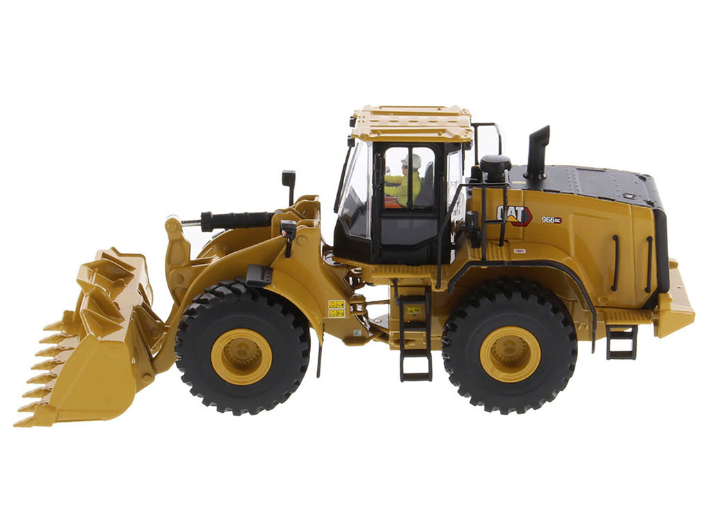 CAT Caterpillar 966 GC Wheel Loader Yellow with Operator "High Line Series" 1/50 Diecast Model by Diecast Masters-1