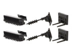 Set of 2 pieces CAT Caterpillar 272D2 Skid Steer Loader and CAT Caterpillar 297D2 Compact Track Loader with Accessories 1/64 Diecast Models by Diecast Masters-3
