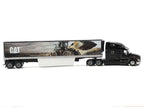 Peterbilt 579 UltraLoft Truck Tractor Black Metallic with "CAT Caterpillar" Mural Trailer "Transport Series" 1/50 Diecast Model by Diecast Masters