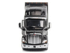 Peterbilt 579 UltraLoft Truck Tractor Black Metallic with "CAT Caterpillar" Mural Trailer "Transport Series" 1/50 Diecast Model by Diecast Masters