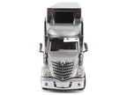 International Lonestar Truck with Sleeper Silver Metallic with "CAT Caterpillar" Mural Trailer "Transport Series" 1/50 Diecast Model by Diecast Masters