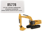 CAT Caterpillar 395 Next-Generation Hydraulic Excavator (Mass Excavator Version) Yellow with Additional Tools "High Line Series" 1/87 (HO) Diecast Model by Diecast Masters-4