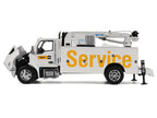 Kenworth T380 Auto-Crane Titan 85 Truck with Miller EnPak White "Transport Series" 1/50 Diecast Model by Diecast Masters-0
