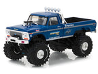 1974 Ford F-250 Ranger XLT Monster Truck Bigfoot #1 "The Original Monster Truck" Blue "Kings of Crunch" 1/43 Diecast Model Car by Greenlight-1