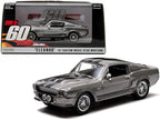 1967 Ford Mustang Custom "Eleanor" Gray Metallic with Black Stripes "Gone in 60 Seconds" (2000) Movie 1/43 Diecast Model Car by Greenlight-0