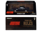 1971 Plymouth Barracuda Black "John Wick: Chapter 4" (2023) Movie "Hollywood" Series 1/43 Diecast Model Car by Greenlight-2