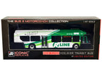 New Flyer Xcelsior Charge NG Electric Transit Bus RIPTA (Rhode Island Public Transit Authority) "R Line Broad/North Main" "The Bus & Motorcoach Collection" 1/87 Diecast Model by Iconic Replicas-1