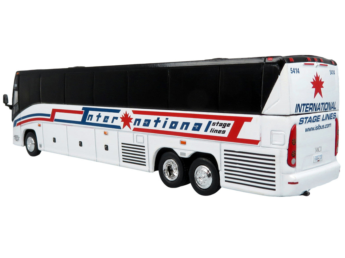 MCI J4500 Coach Bus "International Stage Lines" White "The Bus & Motorcoach Collection" Limited Edition to 504 pieces Worldwide 1/87 (HO) Diecast Model by Iconic Replicas-2