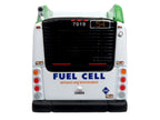 New Flyer Xcelsior XHE40 Transit Bus "AC Transit - Zero Emission" White and Green with Graphics "The Bus & Motorcoach Collection" Limited Edition 1/87 (HO) Diecast Model by Iconic Replicas-0