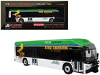 New Flyer Xcelsior XHE40 Transit Bus "AC Transit - Zero Emission" White and Green with Graphics "The Bus & Motorcoach Collection" Limited Edition 1/87 (HO) Diecast Model by Iconic Replicas-4