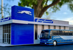 Greyhound Bus Station Diorama EZ Assembly Kit 1/87 (HO) Model by Iconic Replicas-1