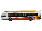 Nova Bus LFSH Hybrid Transit Bus "MTA Maryland" White with Red and Yellow Graphics "The Bus & Motorcoach Collection" Limited Edition to 504 pieces Worldwide 1/87 (HO) Diecast Model by Iconic Replicas-0