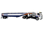 Volvo FM500 with Esterer Aviation Refueling Tanker Truck "Gulf Aviation" White with Blue Stripes Limited Edition 1/87 (HO) Diecast Model by Iconic Replicas-0
