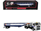 Volvo FM500 with Esterer Aviation Refueling Tanker Truck "Gulf Aviation" White with Blue Stripes Limited Edition 1/87 (HO) Diecast Model by Iconic Replicas-4