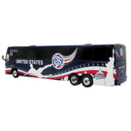 MCI J4500 Coach Bus "United States National Soccer Team" Dark Blue with Graphics "International Federation of the Global Game" Series Limited Edition to 504 pieces Worldwide 1/87 (HO) Diecast Model by Iconic Replicas-2