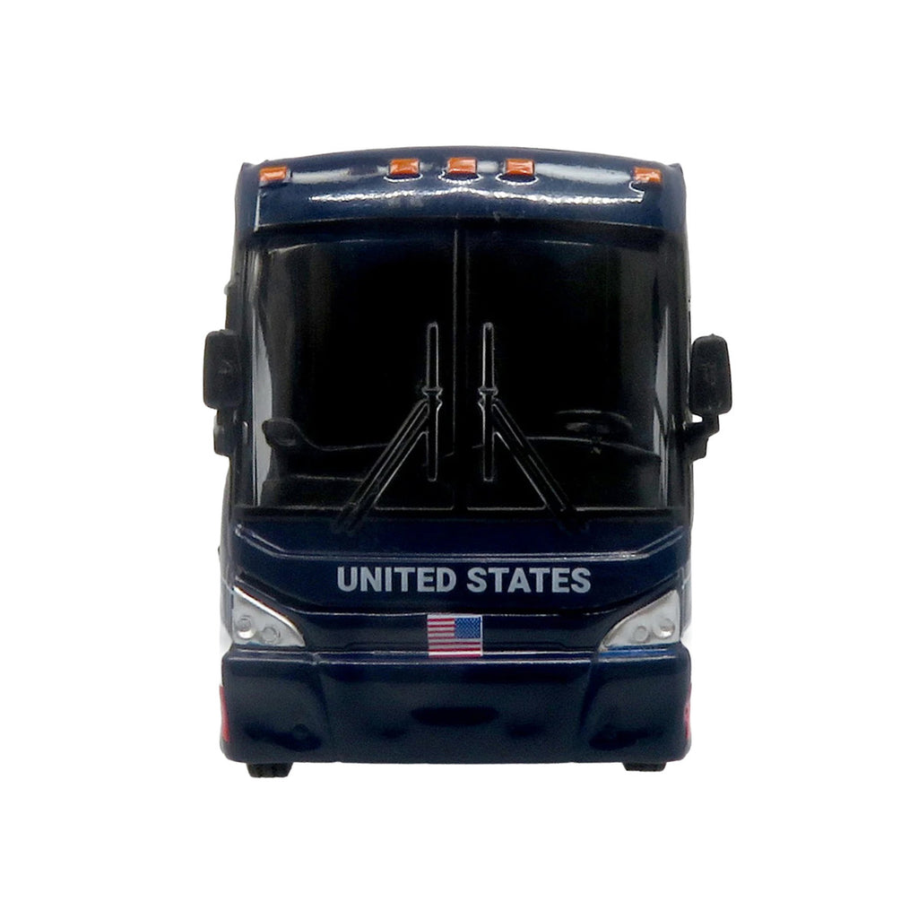 MCI J4500 Coach Bus "United States National Soccer Team" Dark Blue with Graphics "International Federation of the Global Game" Series Limited Edition to 504 pieces Worldwide 1/87 (HO) Diecast Model by Iconic Replicas-1