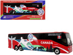 Prevost H3-45 Coach Bus "Canada National Soccer Team" Red with Graphics "International Federation of the Global Game" Series Limited Edition to 504 pieces Worldwide 1/87 (HO) Diecast Model by Iconic Replicas-4