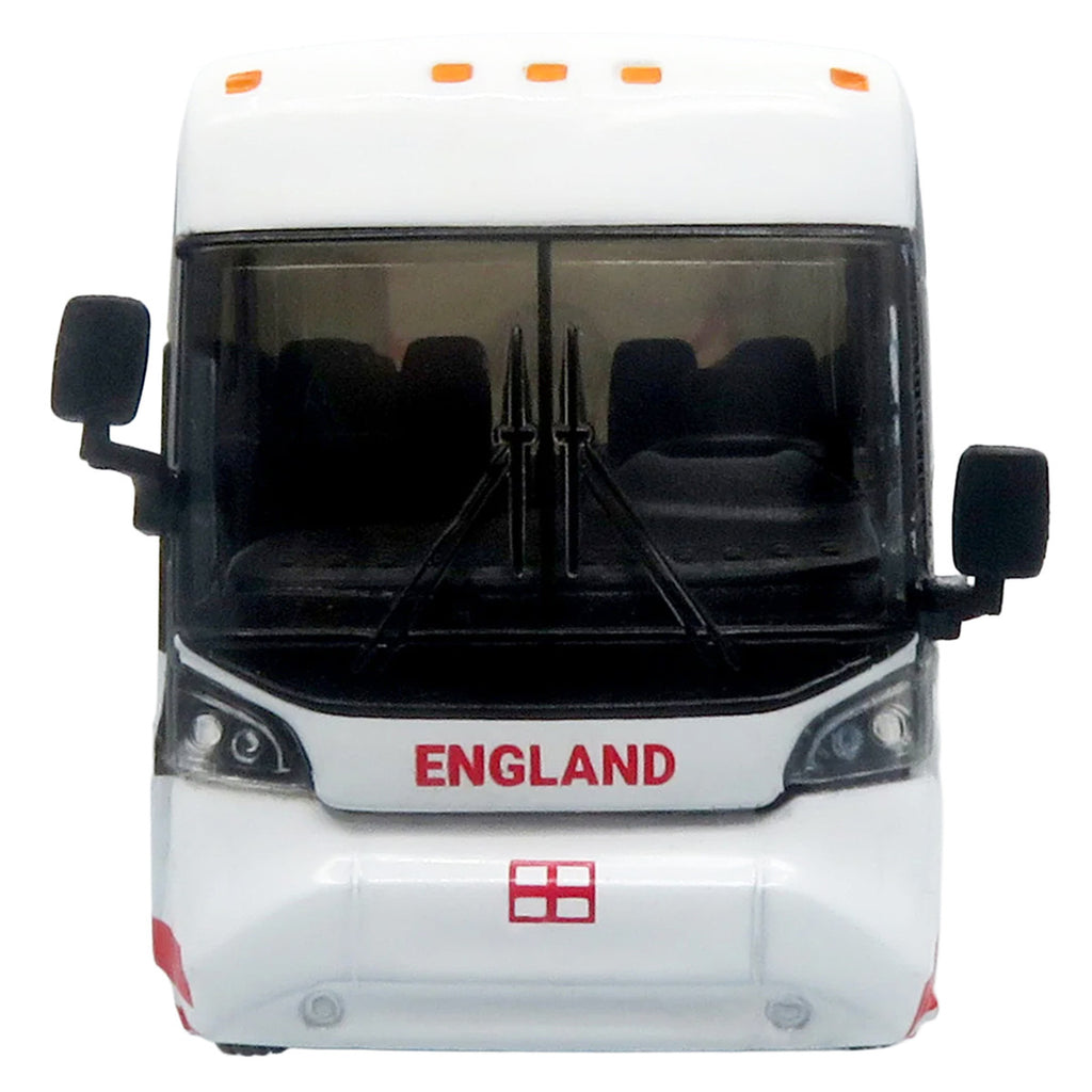 MCI D4520 Coach Bus "England National Football Team" White with Graphics "International Federation of the Global Game" Series Limited Edition to 504 pieces Worldwide 1/87 (HO) Diecast Model by Iconic Replicas-2