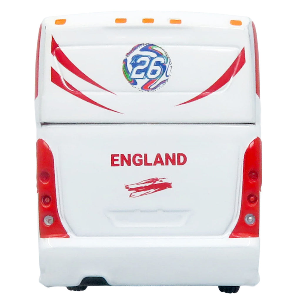 MCI D4520 Coach Bus "England National Football Team" White with Graphics "International Federation of the Global Game" Series Limited Edition to 504 pieces Worldwide 1/87 (HO) Diecast Model by Iconic Replicas-3