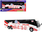 MCI D4520 Coach Bus "England National Football Team" White with Graphics "International Federation of the Global Game" Series Limited Edition to 504 pieces Worldwide 1/87 (HO) Diecast Model by Iconic Replicas-4
