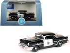 1955 Buick Century "California Highway Patrol" (CHP) Black 1/87 (HO) Scale Diecast Model Car by Oxford Diecast-0