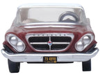 1961 Chrysler 300 Convertible (Closed Top) Cinnamon Brown Metallic with White Top 1/87 (HO) Scale Diecast Model Car by Oxford Diecast-2