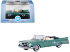 1961 Chrysler 300 Convertible Pinewood Green Metallic 1/87 (HO) Scale Diecast Model Car by Oxford Diecast-3