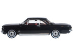 1963 Chevrolet Corvair Coupe Tuxedo Black with Red Interior  1/87 (HO) Scale Diecast Model Car by Oxford Diecast-0
