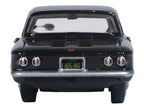 1963 Chevrolet Corvair Coupe Tuxedo Black with Red Interior  1/87 (HO) Scale Diecast Model Car by Oxford Diecast-1