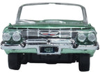 1961 Chevrolet Impala Convertible Arbor Green Metallic with Green Interior 1/87 (HO) Scale Diecast Model Car by Oxford Diecast-2