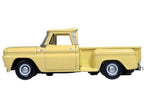 1965 Chevrolet C10 Stepside Pickup Truck Yellow 1/87 (HO) Scale Diecast Model Car by Oxford Diecast-1
