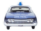1960 Ford Fairlane Sedan "Massachusetts State Police Radar Car" Blue Two-Tone 1/87 (HO) Scale Diecast Model Car by Oxford Diecast-1