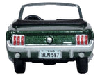 1965 Ford Mustang Convertible Ivy Green Metallic 1/87 (HO) Scale Diecast Model Car by Oxford Diecast-3