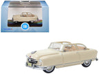 1950 Nash Rambler Custom Landau Convertible (Open) Champagne Ivory 1/87 (HO) Scale Diecast Model Car by Oxford Diecast-3