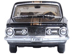 1965 Plymouth Barracuda Black with Gold Stripes 1/87 (HO) Scale Diecast Model Car by Oxford Diecast-2