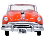 1954 Pontiac Chieftain 4 Door Coral Red with Winter White Top 1/87 (HO) Scale Diecast Model Car by Oxford Diecast-2