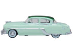 1954 Pontiac Chieftain 4 Door Shannon Green with Brookmere Green Top 1/87 (HO) Scale Diecast Model Car by Oxford Diecast-0