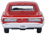 1966 Pontiac GTO Montero Red 1/87 (HO) Scale Diecast Model Car by Oxford Diecast-3