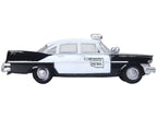 1959 Plymouth Savoy Black and White "Oklahoma Highway Patrol" 1/87 (HO) Scale Diecast Model Car by Oxford Diecast-1
