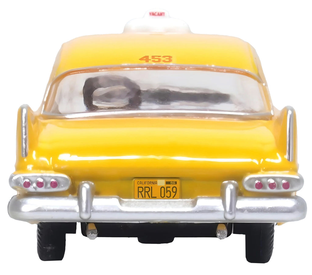 1959 Plymouth Belvedere Taxi Yellow "Tanner Yellow Cab Co." 1/87 (HO) Scale Diecast Model Car by Oxford Diecast-2
