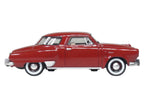 1950 Studebaker Champion Starlight Coupe Commanche Red 1/87 (HO) Scale Diecast Model Car by Oxford Diecast-1