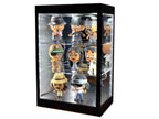 Showcase 3 Tier Display Case with Mirror Back Panel and LED Lights for 1/64-1/18  Scale Models-1