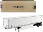 53' Dry Cargo Van Trailer White "Transport Series" 1/50 Diecast Model by Diecast Masters-0