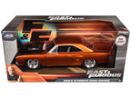 Dom's 1970 Plymouth Road Runner Copper with Black Hood "Fast & Furious 7" (2015) Movie 1/24 Diecast Model Car by Jada-1