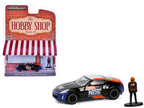 2020 Nissan 370z "NOS Nitrous Oxide Systems" Black with Graphics and Race Car Driver "The Hobby Shop" Series 16 1/64 Diecast Model Car by Greenlight-2