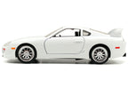 Brian's Toyota Supra White "Fast & Furious 7" (2015) Movie 1/32 Diecast Model Car by Jada-1