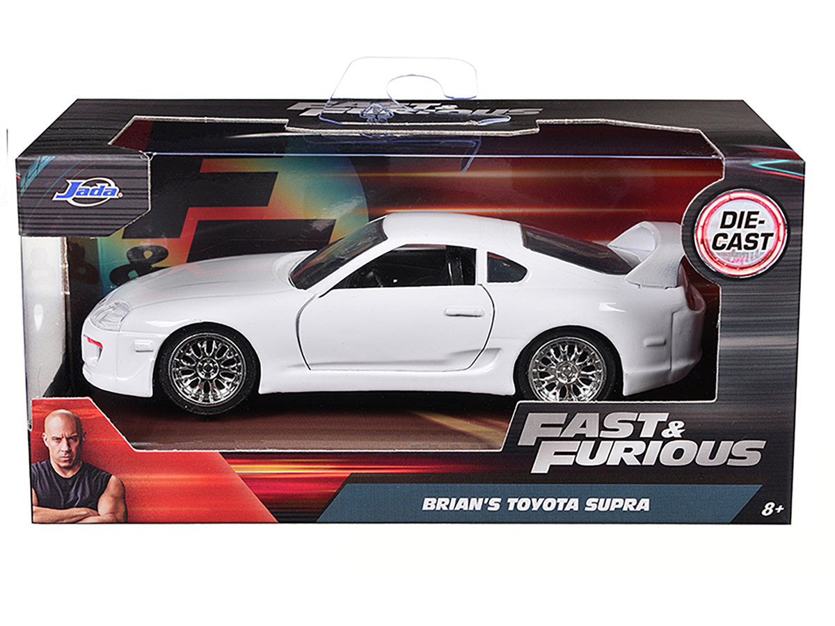 Brian's Toyota Supra White "Fast & Furious 7" (2015) Movie 1/32 Diecast Model Car by Jada-0